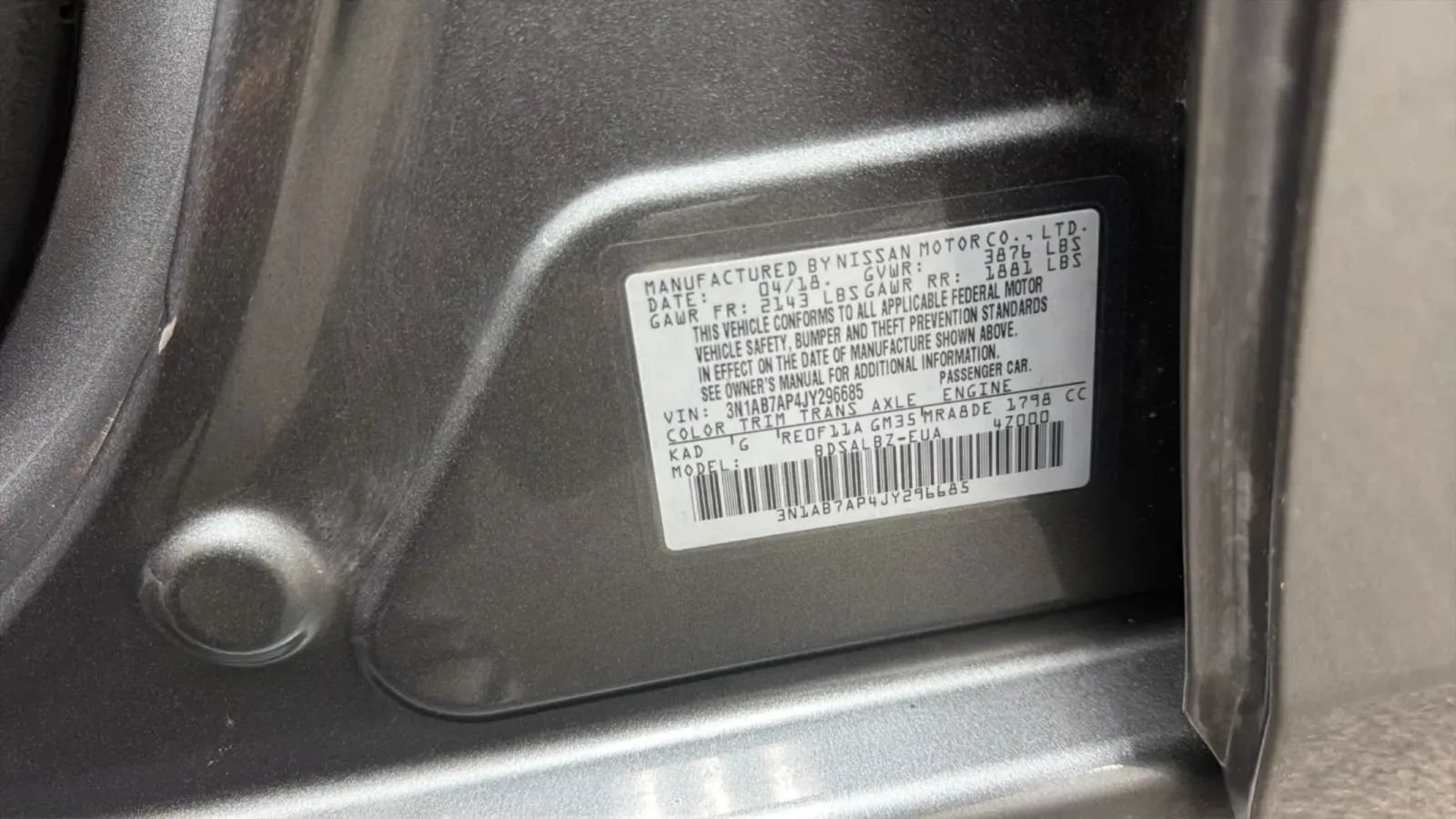 Used 2018 Nissan Sentra S FWD image 23