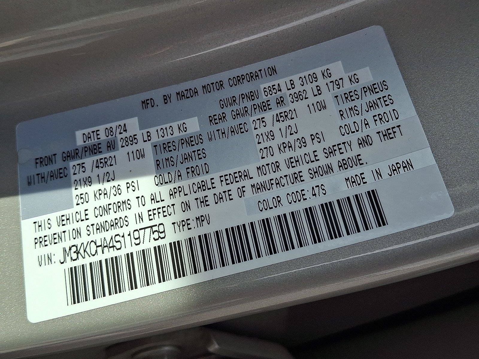 Used 2025 MAZDA CX-90 Plug-In Hybrid w/Premium Sport AWD/4WD image 32