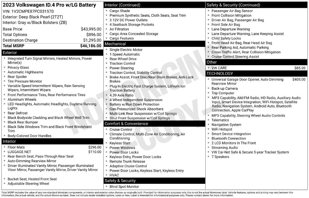 Certified 2023 Volkswagen ID.4 Pro RWD image 3