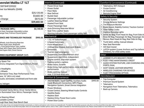 Used 2017 Chevrolet Malibu LT w/ Leather Package image 3