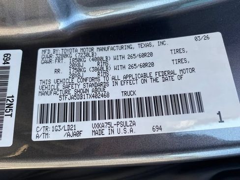 Used 2026 Toyota Tundra Limited AWD/4WD image 26