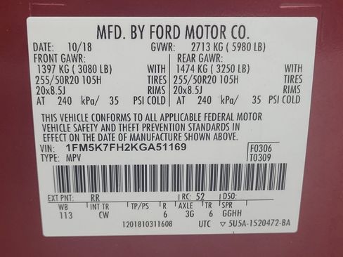 Used 2019 Ford Explorer Limited FWD image 33