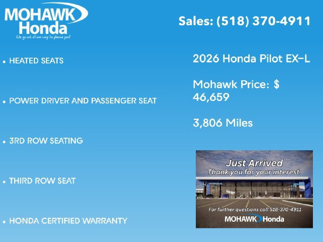 Certified 2026 Honda Pilot EX-L image 3