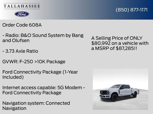 New 2026 Ford F250 Lariat w/ Black Appearance Package image 29