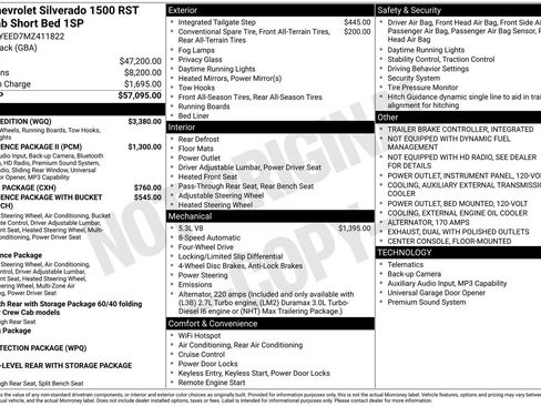 Used 2021 Chevrolet Silverado 1500 RST w/ Redline Edition AWD/4WD image 1