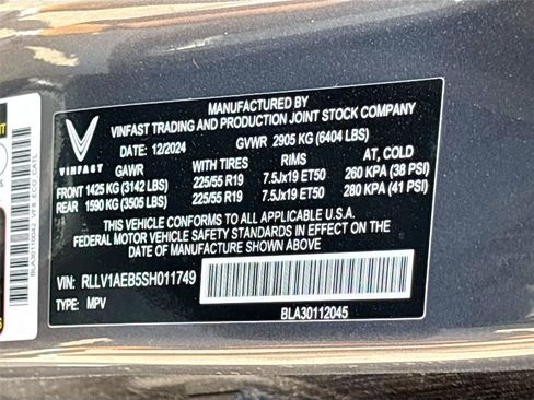 New 2025 VinFast VF 8 Eco AWD/4WD image 31