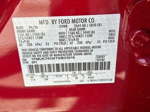 New 2026 Ford Explorer ST-Line RWD image 29