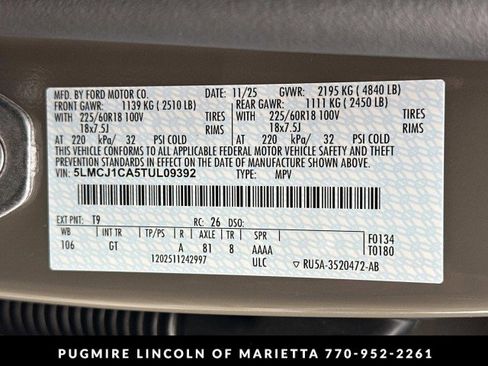 New 2026 Lincoln Corsair Premiere image 36