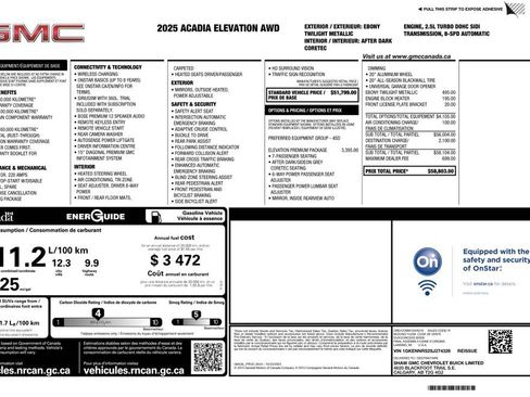 Used 2025 GMC Acadia Elevation w/ Elevation Premium Package image 6