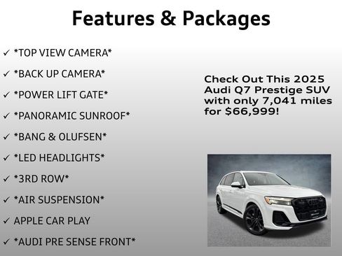 Used 2025 Audi Q7 3.0T Prestige w/ Prestige Package image 12