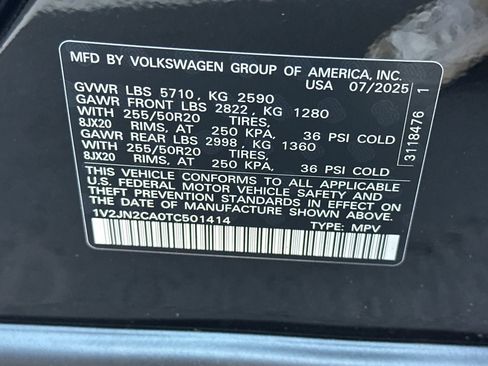 New 2026 Volkswagen Atlas SE image 26