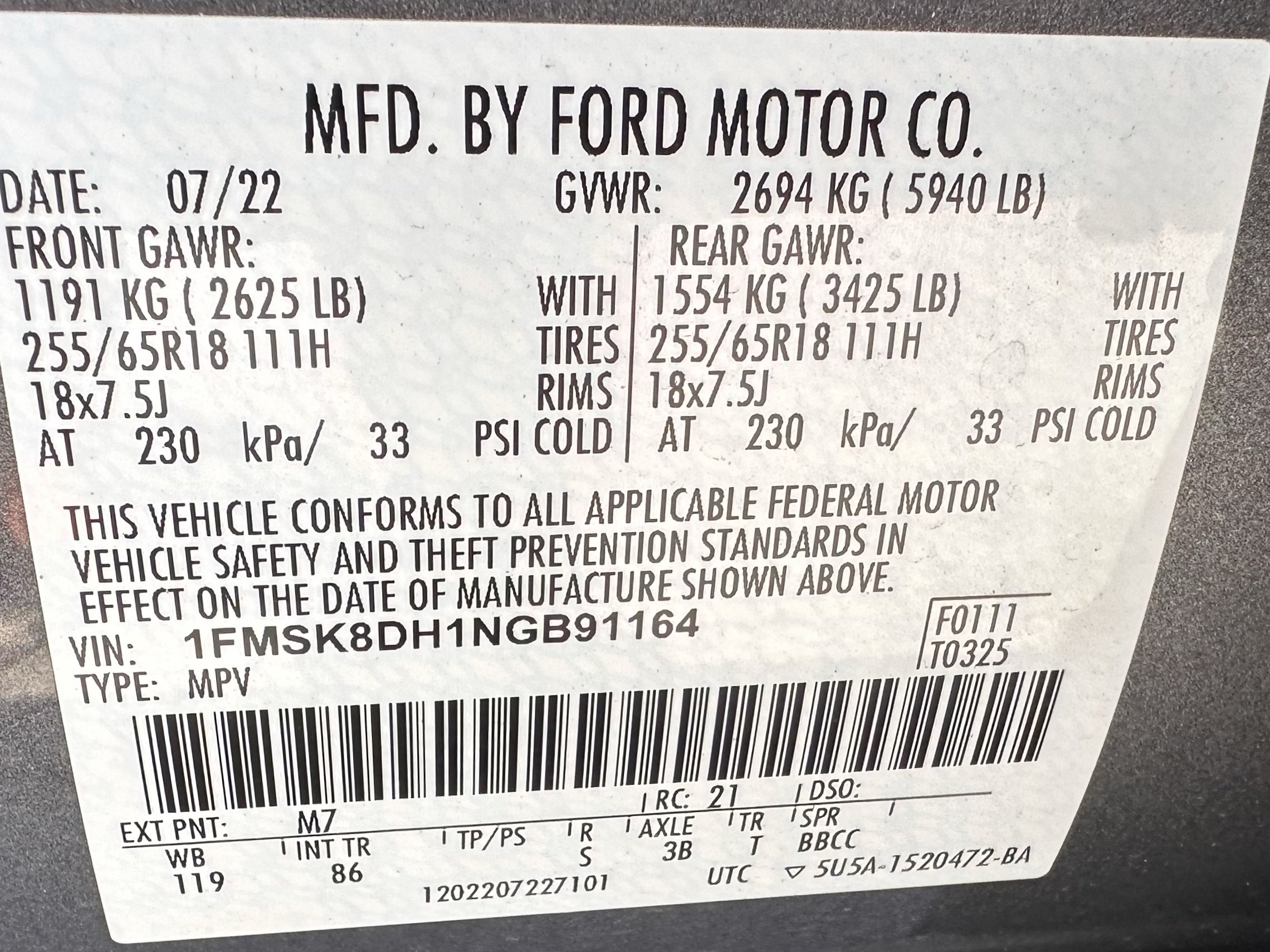 Used 2022 Ford Explorer XLT AWD/4WD image 31