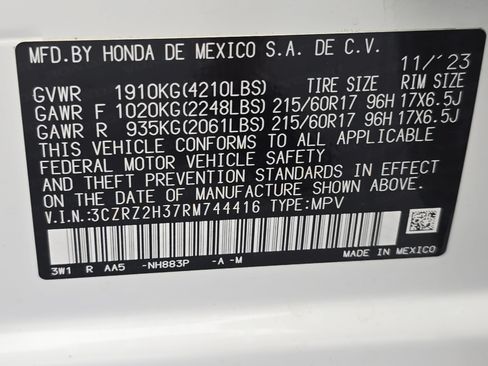 Used 2024 Honda HR-V LX image 34