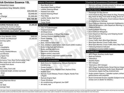 Used 2023 Buick Envision Essence w/ Sport Touring Package AWD/4WD image 7