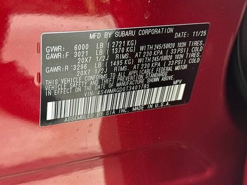 Certified 2026 Subaru Ascent Limited AWD/4WD image 37