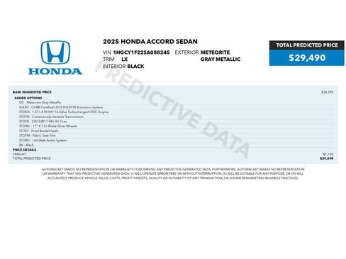 Used 2025 Honda Accord LX image 2