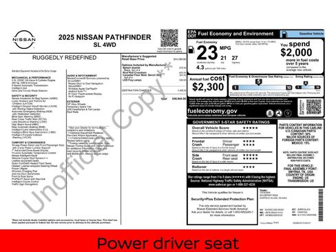 New 2025 Nissan Pathfinder SL image 7