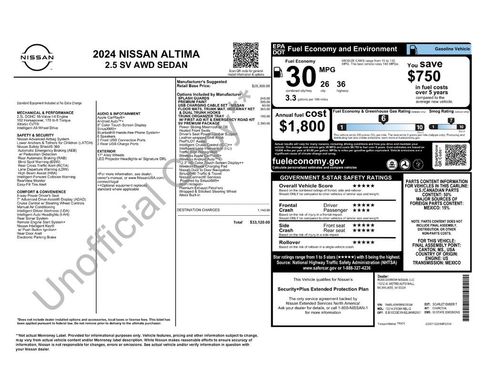 Used 2024 Nissan Altima 2.5 SV w/ SV Premium Package image 3