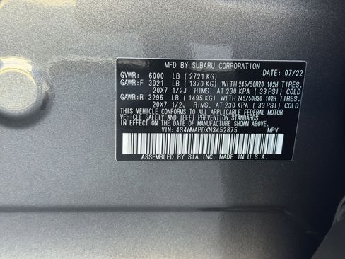 Used 2022 Subaru Ascent Limited w/ Technology Package image 38