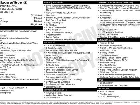Used 2019 Volkswagen Tiguan SE image 41