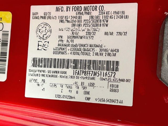 Used 2021 Ford Mustang GT Premium RWD image 12