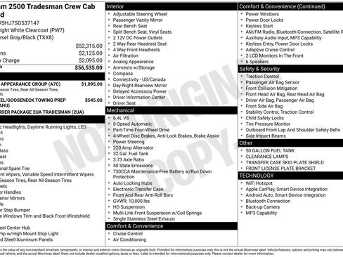 Used 2025 RAM 2500 Tradesman w/ Chrome Appearance Group image 13