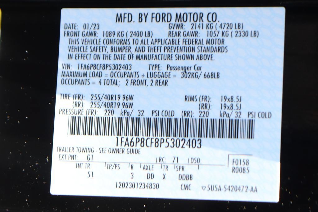 Used 2023 Ford Mustang GT Premium w/ Equipment Group 401A RWD image 45