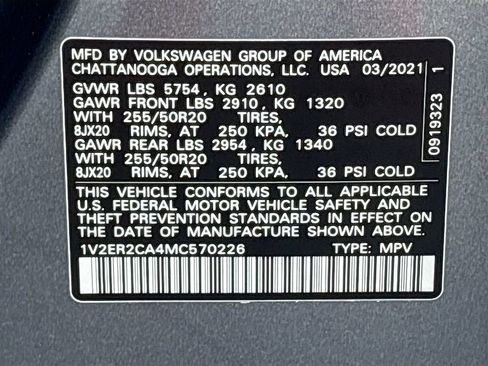 Used 2021 Volkswagen Atlas SEL FWD image 36