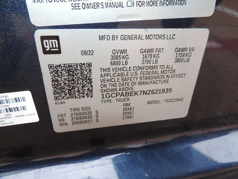 Used 2022 Chevrolet Silverado 1500 Custom image 19