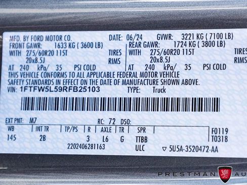 Used 2024 Ford F150 Lariat w/ Bed Utility Package AWD/4WD image 51