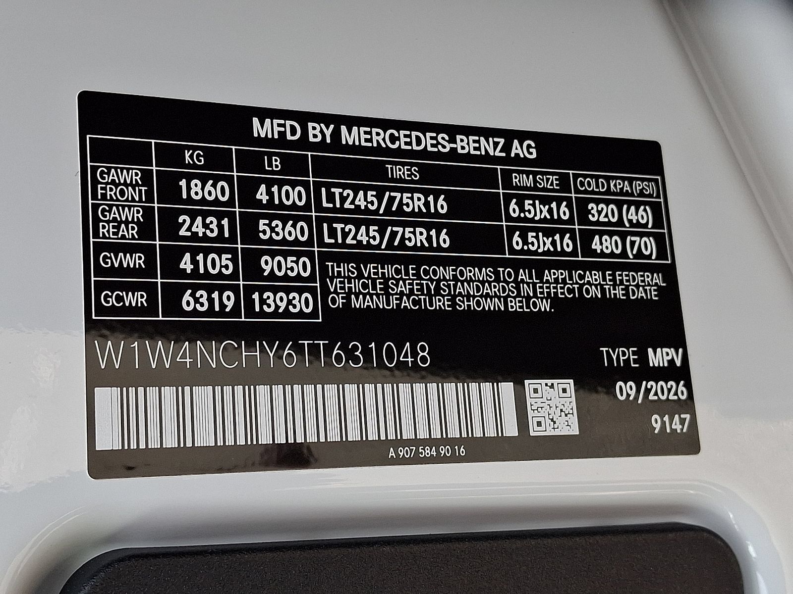New 2026 Mercedes-Benz Sprinter 2500 image 10
