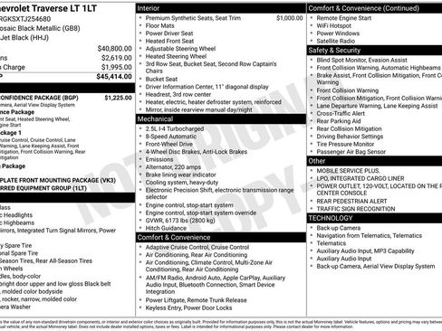 New 2026 Chevrolet Traverse LT w/ Driver Confidence Package FWD image 23