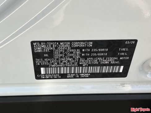 Certified 2026 Toyota bZ Woodland AWD/4WD image 33