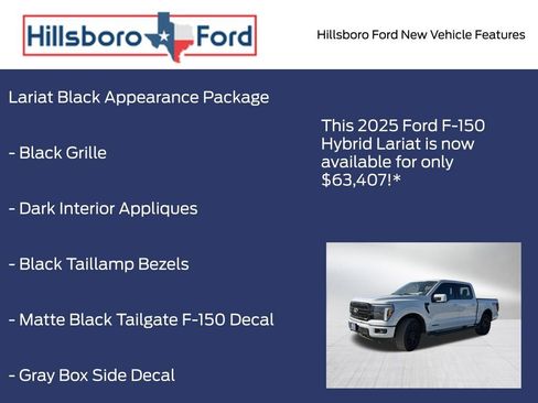 New 2025 Ford F150 Lariat w/ Equipment Group 502A High image 10