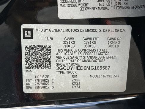 Used 2021 Chevrolet Silverado 1500 High Country w/ Technology Package image 43