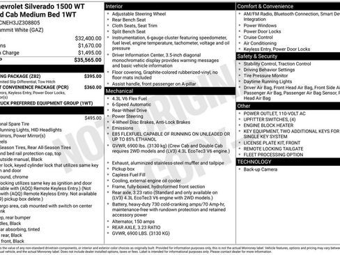 Used 2018 Chevrolet Silverado 1500 W/T w/ Trailering Package image 2