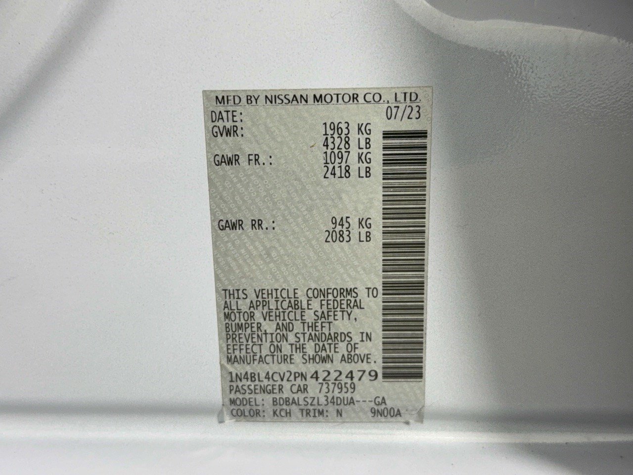 Used 2023 Nissan Altima 2.5 SR FWD image 32