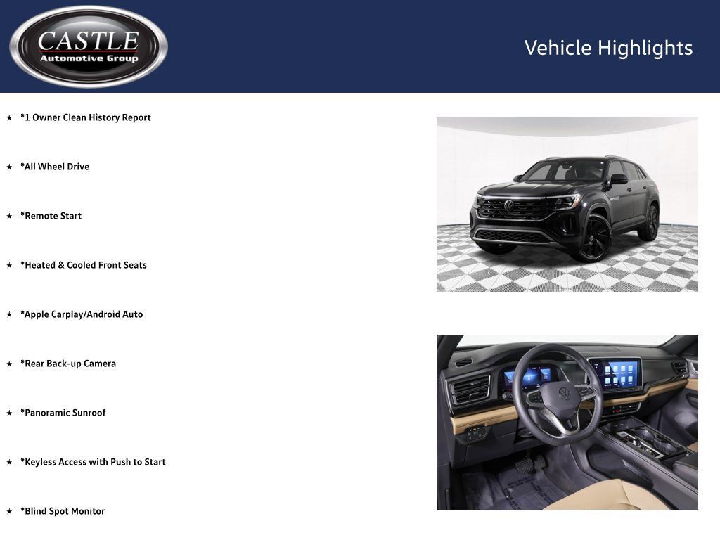 Used 2024 Volkswagen Atlas Cross Sport SE w/ Panoramic Sunroof Package AWD/4WD image 4