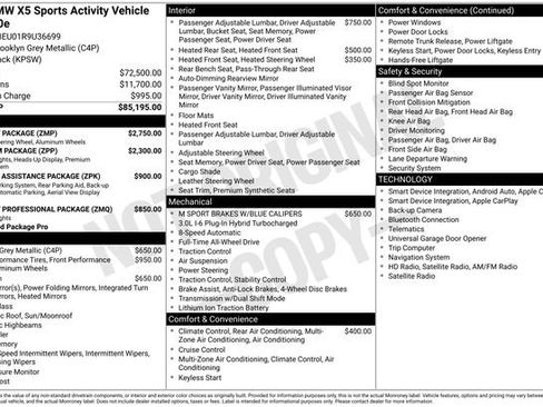 Used 2024 BMW X5 xDrive50e w/ M Sport Package AWD/4WD image 11