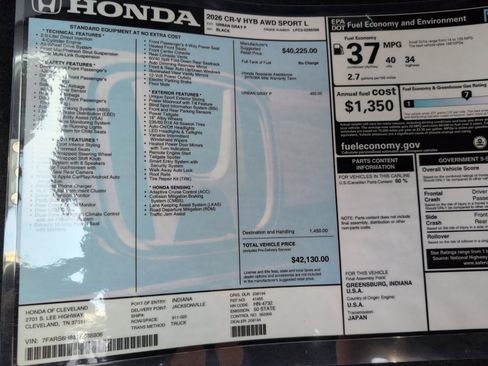 New 2026 Honda CR-V Sport-L image 16