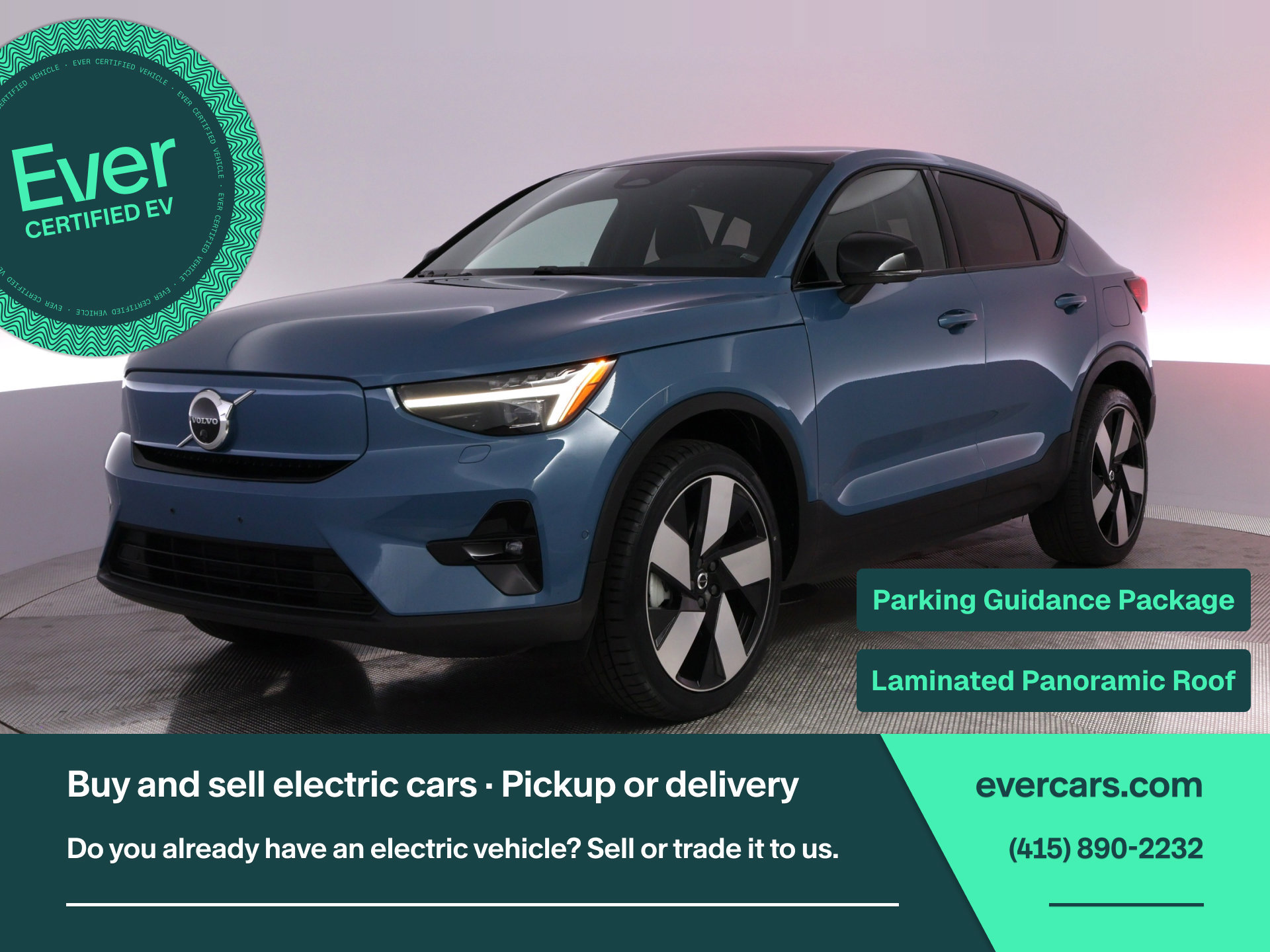 Used 2023 Volvo C40 P8 Recharge Ultimate w/ Protection Package Premier AWD/4WD image 1
