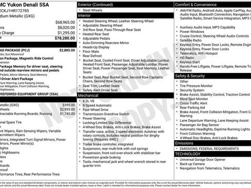 Used 2017 GMC Yukon Denali w/ Open Road Package image 9