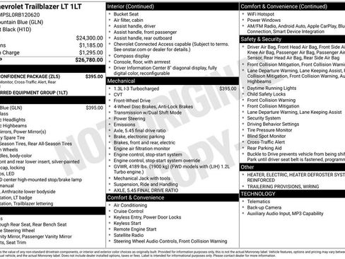 Used 2024 Chevrolet TrailBlazer LT w/ Driver Confidence Package FWD image 13