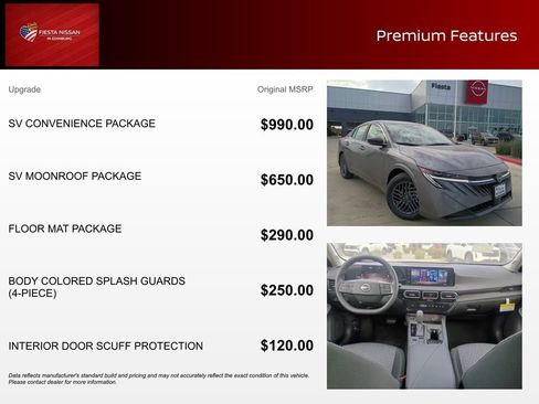 New 2026 Nissan Sentra SV w/ SV Convenience Package FWD image 3