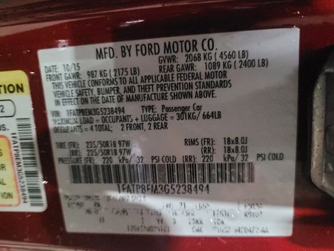 Used 2016 Ford Mustang Convertible w/ Equipment Group 051A RWD image 33