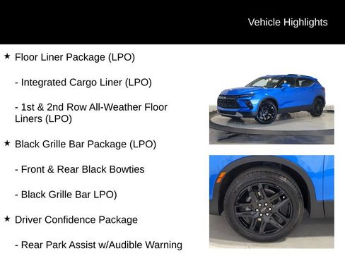 Used 2024 Chevrolet Blazer LT w/ LPO, Black Grille Bar Package FWD image 13