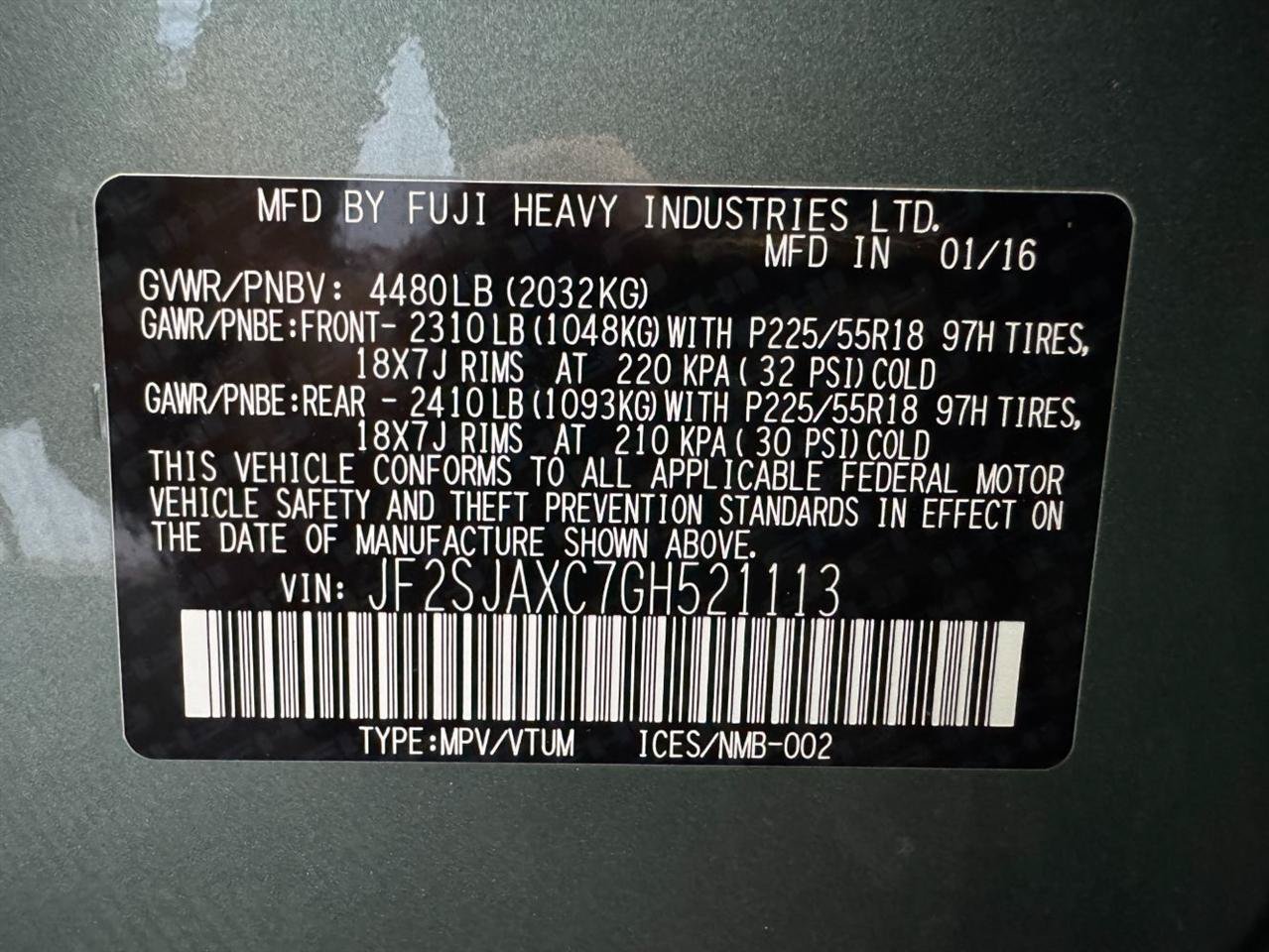 Used 2016 Subaru Forester 2.5i Touring w/ Eyesight & Navigation System AWD/4WD image 27
