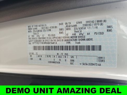 Used 2024 Ford Transit 150 Low Roof w/ Fleet Safety Package image 43