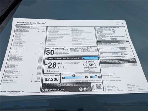 New 2026 BMW X2 xDrive28i w/ Technology Package AWD/4WD image 17