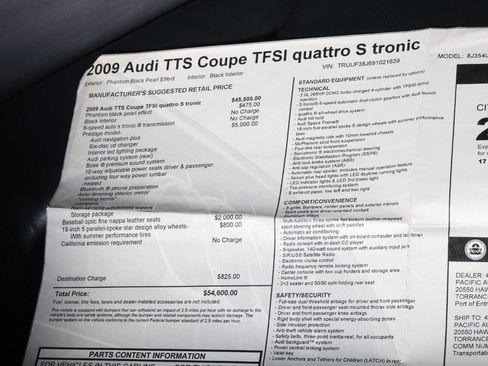 Used 2009 Audi TTS 2.0T Premium AWD/4WD image 60
